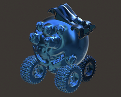 Neon Blue by William, age 7